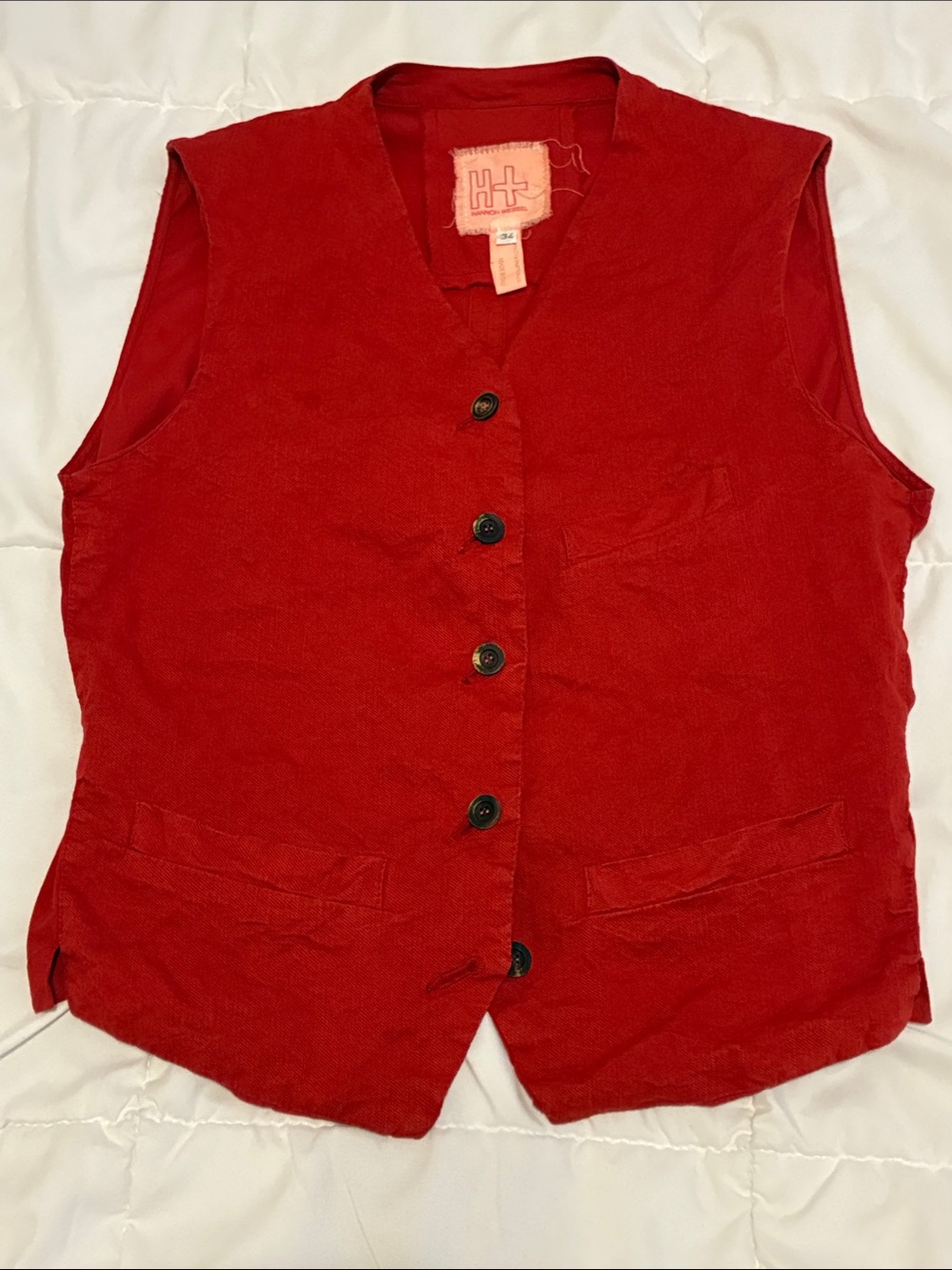 Hannoh Wessel Women's Gilet / Vest in Red Size 34 (XS)